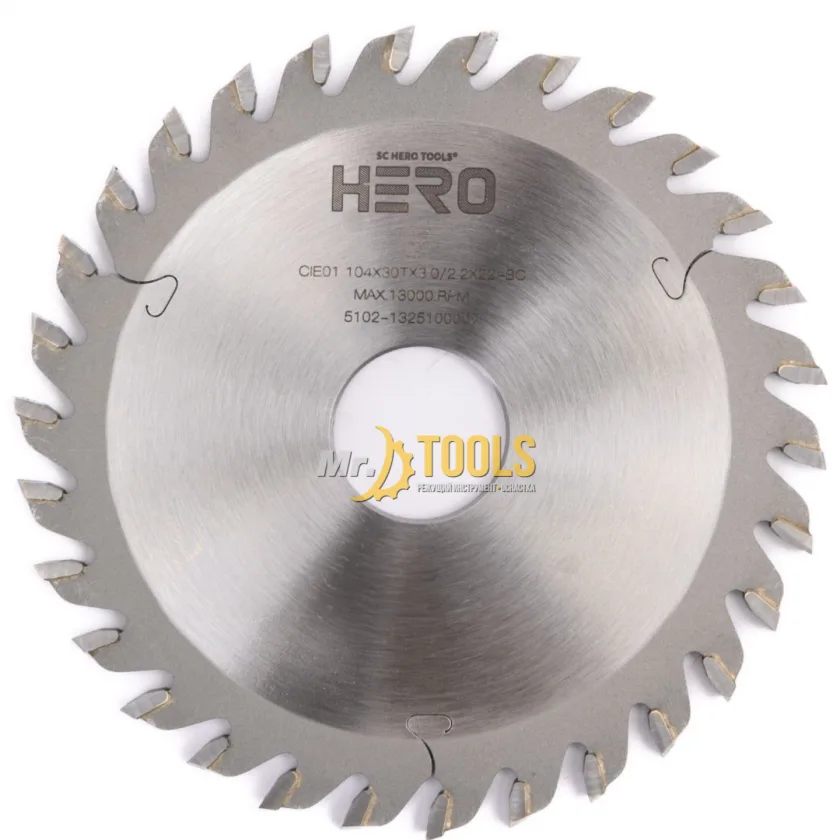 Пильный диск торцовочный 104х3,0х22 Z=30 WZ  