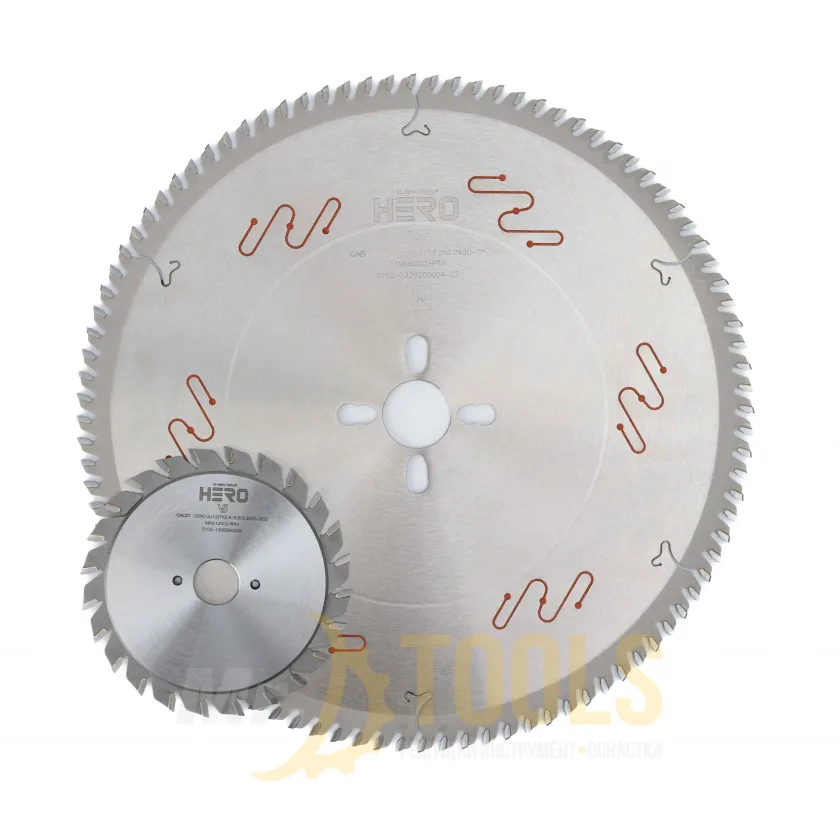 Комплект пильных дисков для ЛДСП, 300x3.2x30 Z96 / 120x20 Z24 KON 
