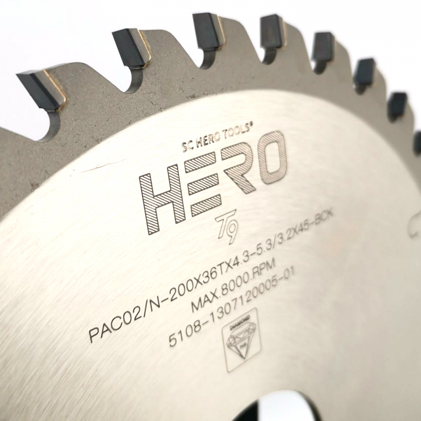 Алмазная подрезная пила 200x4.3/5.5x45 Z36 H=6, коническая 